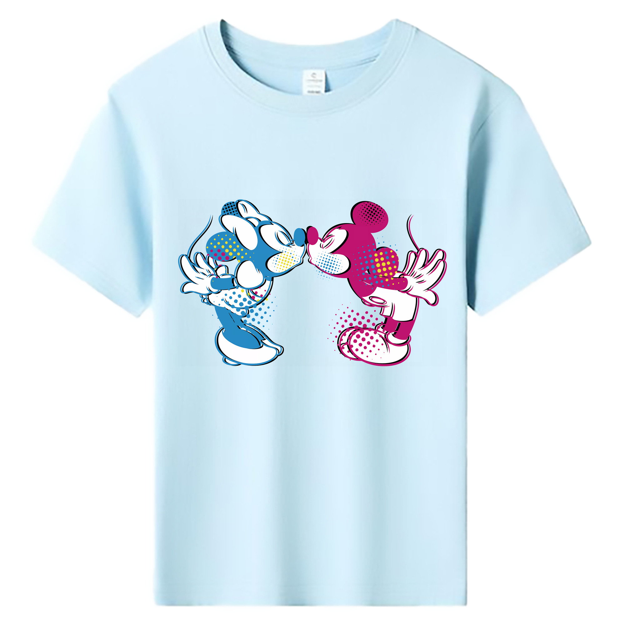 （画像用） ミッキーマウス Mickey Mouse 綿100％キッズTシャツ（フロントプリント）